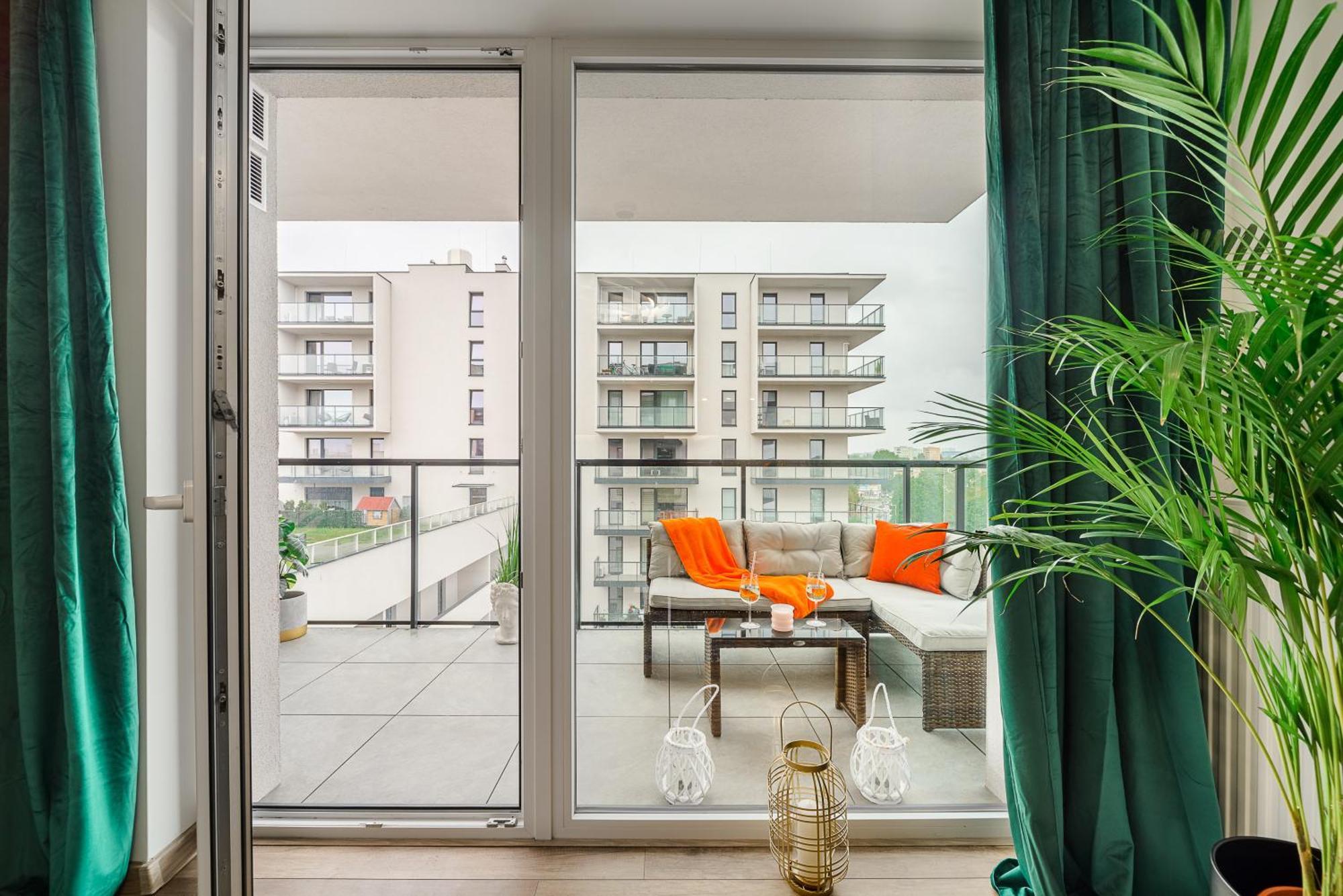 Lumina Stylish 3-Room Apart With Balcony Lodz  Ngoại thất bức ảnh