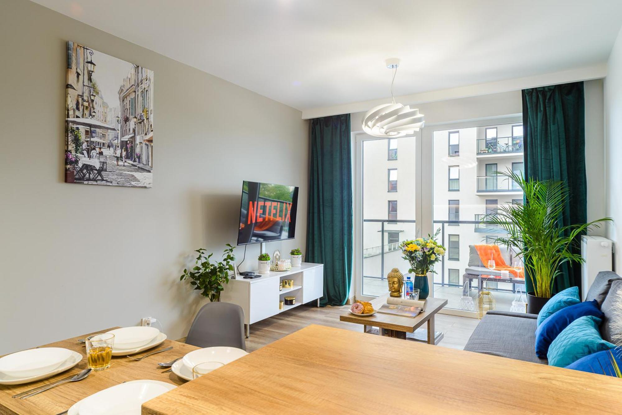 Lumina Stylish 3-Room Apart With Balcony Lodz  Ngoại thất bức ảnh