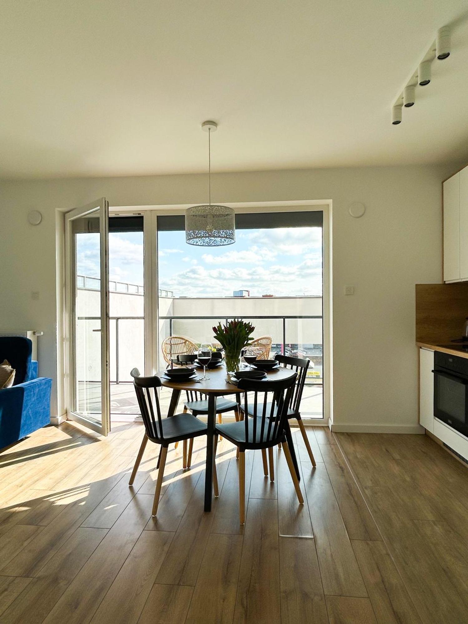 Lumina Stylish 3-Room Apart With Balcony Lodz  Ngoại thất bức ảnh