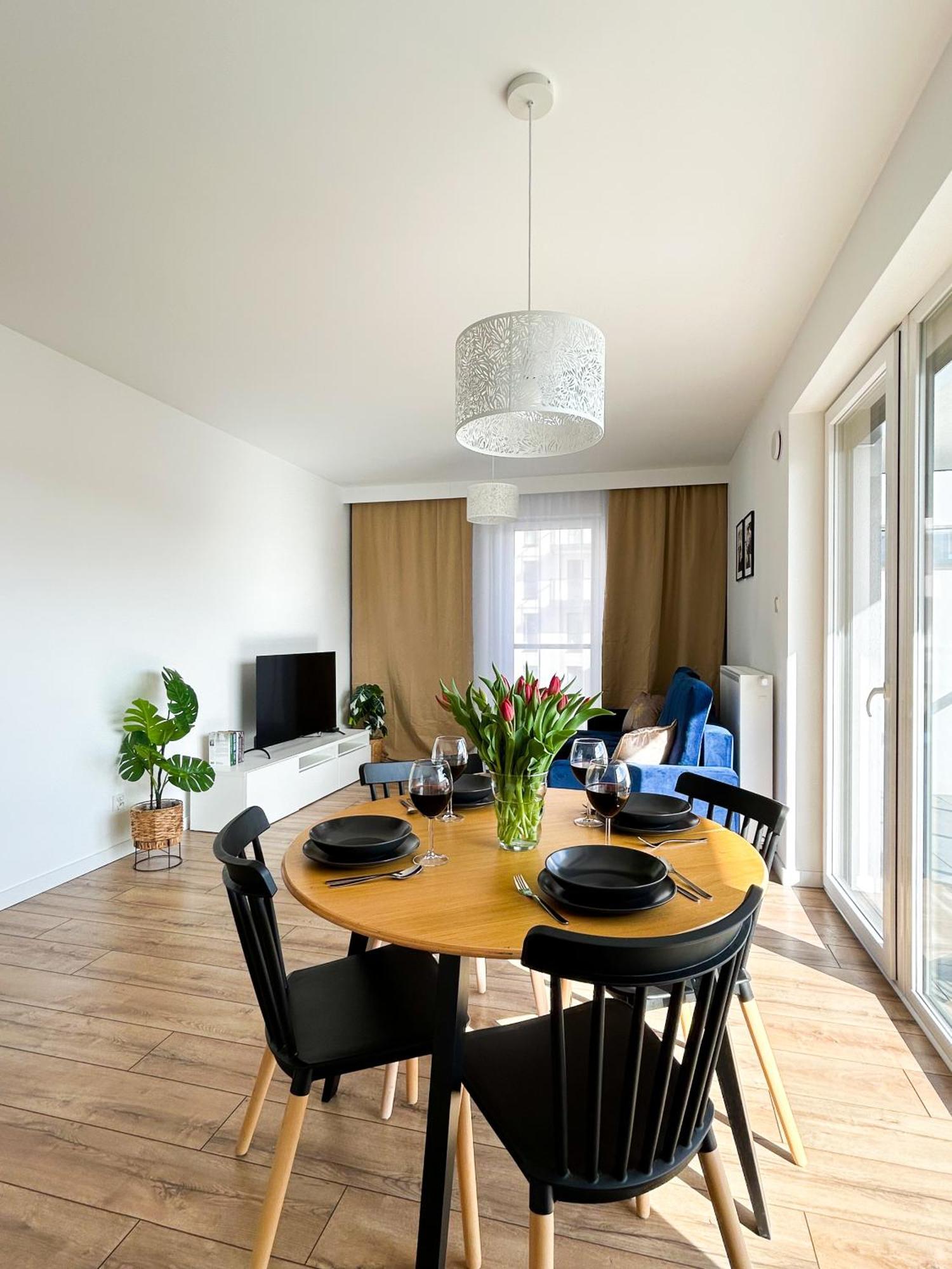 Lumina Stylish 3-Room Apart With Balcony Lodz  Ngoại thất bức ảnh